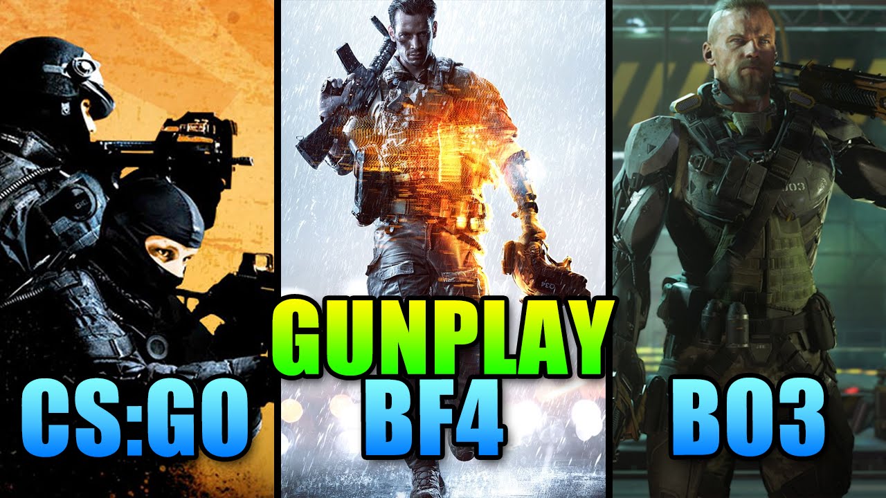 FPS Gunplay Comparison - Battlefield vs Call Of Duty vs Counter Strike