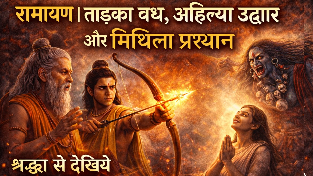EP 5: रामायण | ताड़का वध, अहिल्या उद्धार और मिथिला प्रस्थान | विश्वामित्र की दिव्य शिक्षा