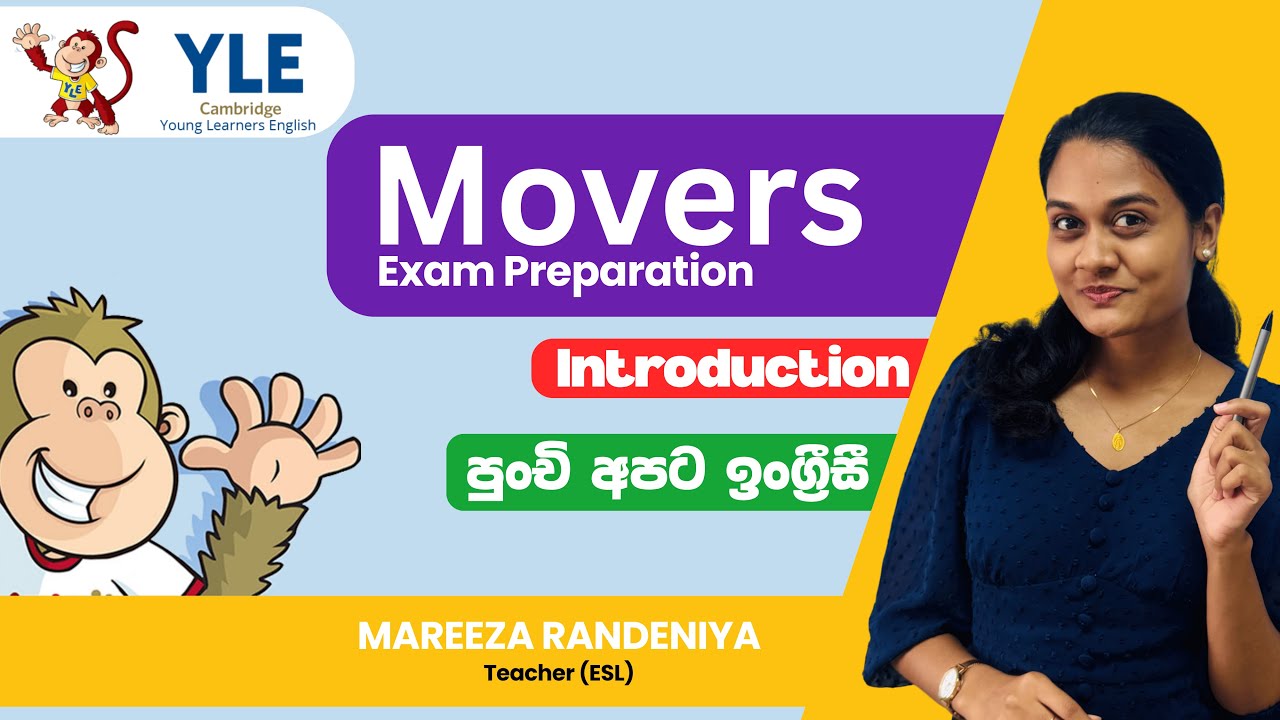 Introduction | 🎯 Cambridge Movers Exam Preparation Series | English + Sinhala Lessons for Kids