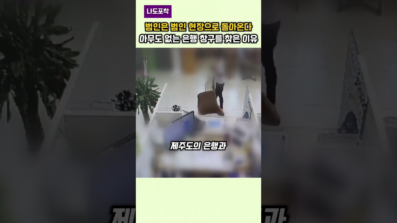 아무도 없는 은행 창구를 찾아다닌 이유