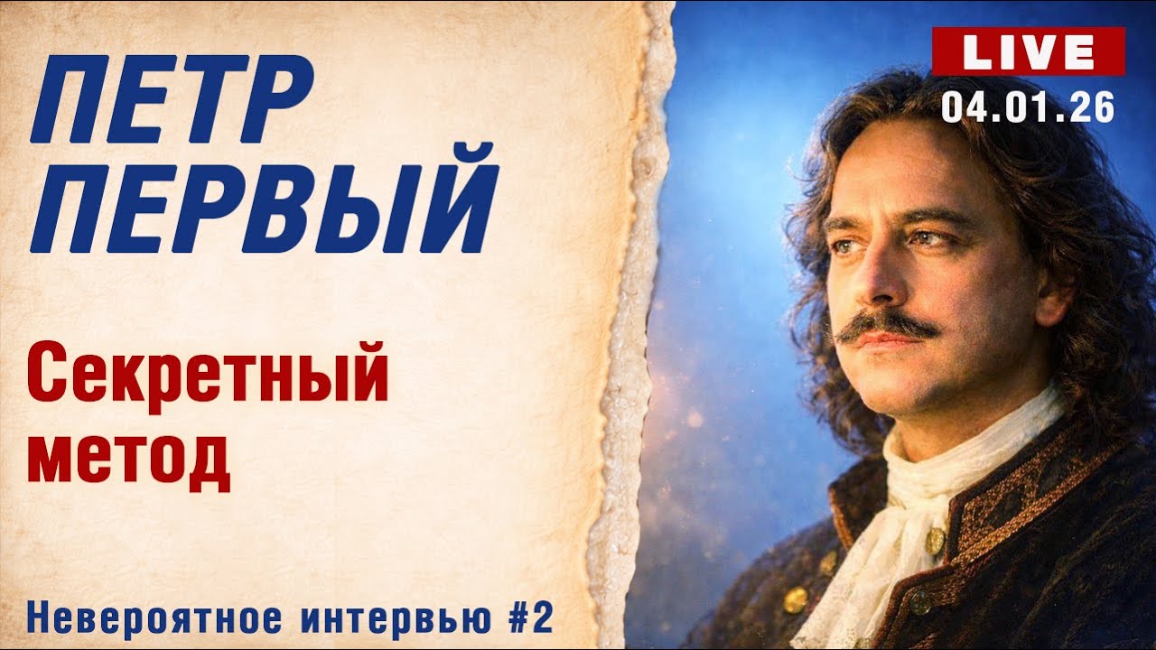 Пётр I: Секретный метод управления. Как сломать идентичность народа? 2 часть Невероятное интервью