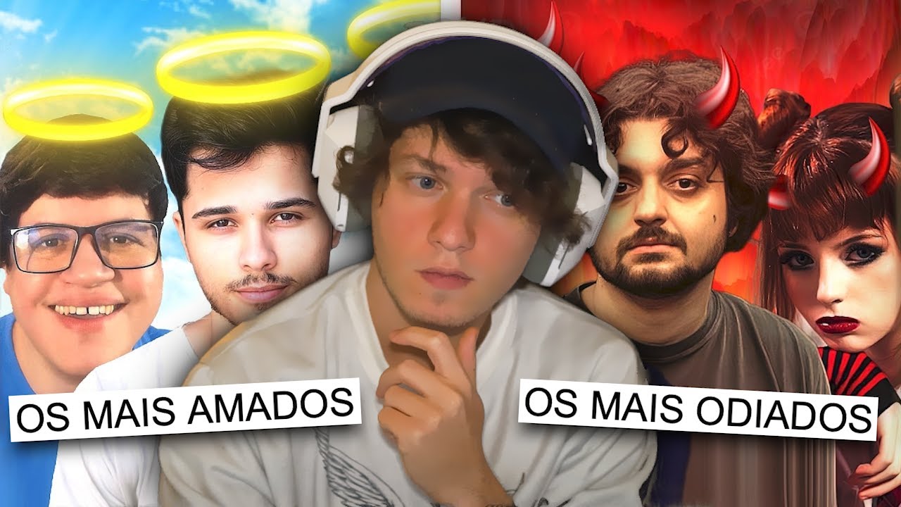 Quem são os Youtubers mais odiados e mais amados