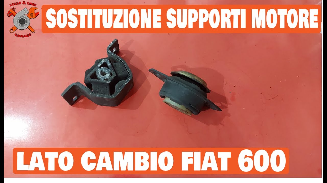 Sostituzione supporti motore lato cambio fai da te  fiat 600