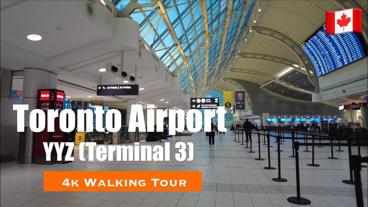 [4K] Pre-Flight Journey Walk, Toronto Pearson Airport Terminal 3 (YYZ) | #269