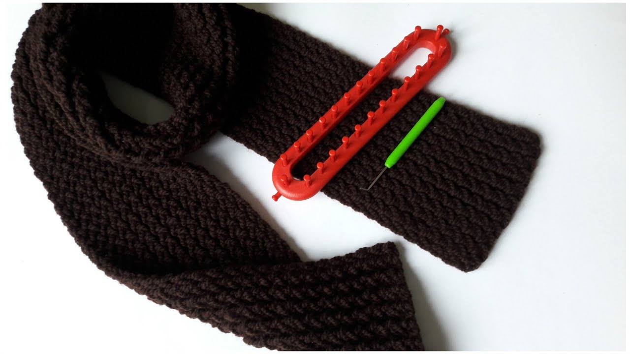 Шарф без спиц (на луме)