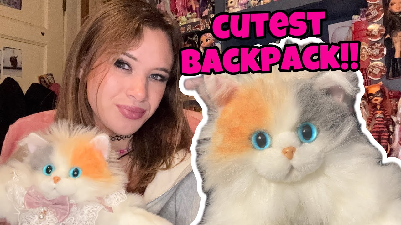 REALISTIC CAT BACKPACK!!! Chonker Fairy Calico Bag Unboxing & Review :)
