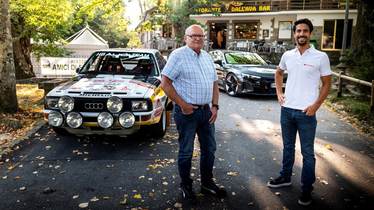 Stig Blomqvist and Lucas di Grassi swap cockpits in San Remo and test the legendary Audi Quattro S1