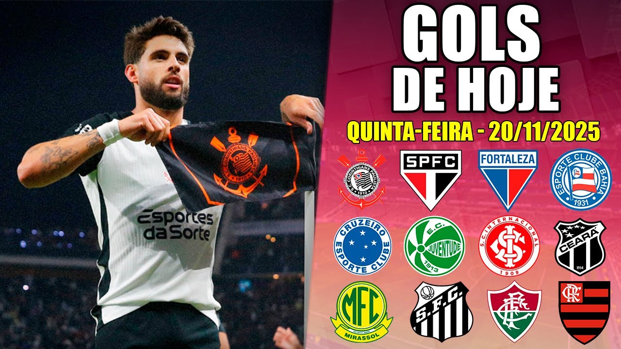 ⚽️ TODOS OS GOLS DESTA QUINTA 20/11/2025 GOLS DE HOJE, GOLS DO BRASILEIR&Atilde;O S&Eacute;RIE A