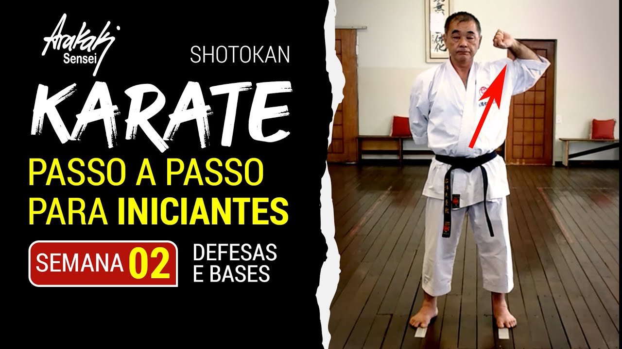 TREINO INICIANTE KARATE SHOTOKAN PASSO A PASSO - SEM 2/4 - Aluno Faixa Branca | Helio Arakaki Sensei