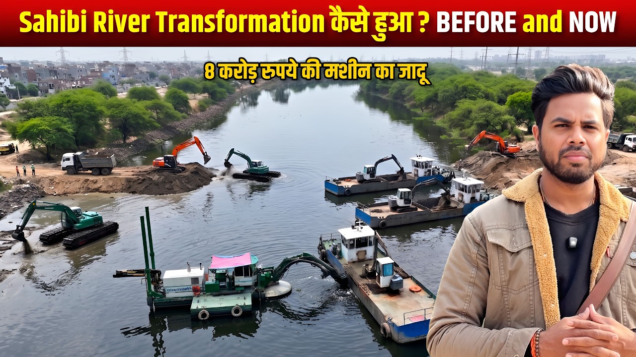 Delhi Sahibi River Transformation 2026 | Shocking Before & After Visuals | Cleaning Latest Update