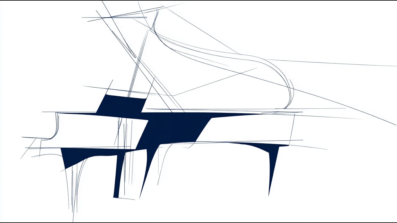 PIANO IN WHITE (Falling Leaves)