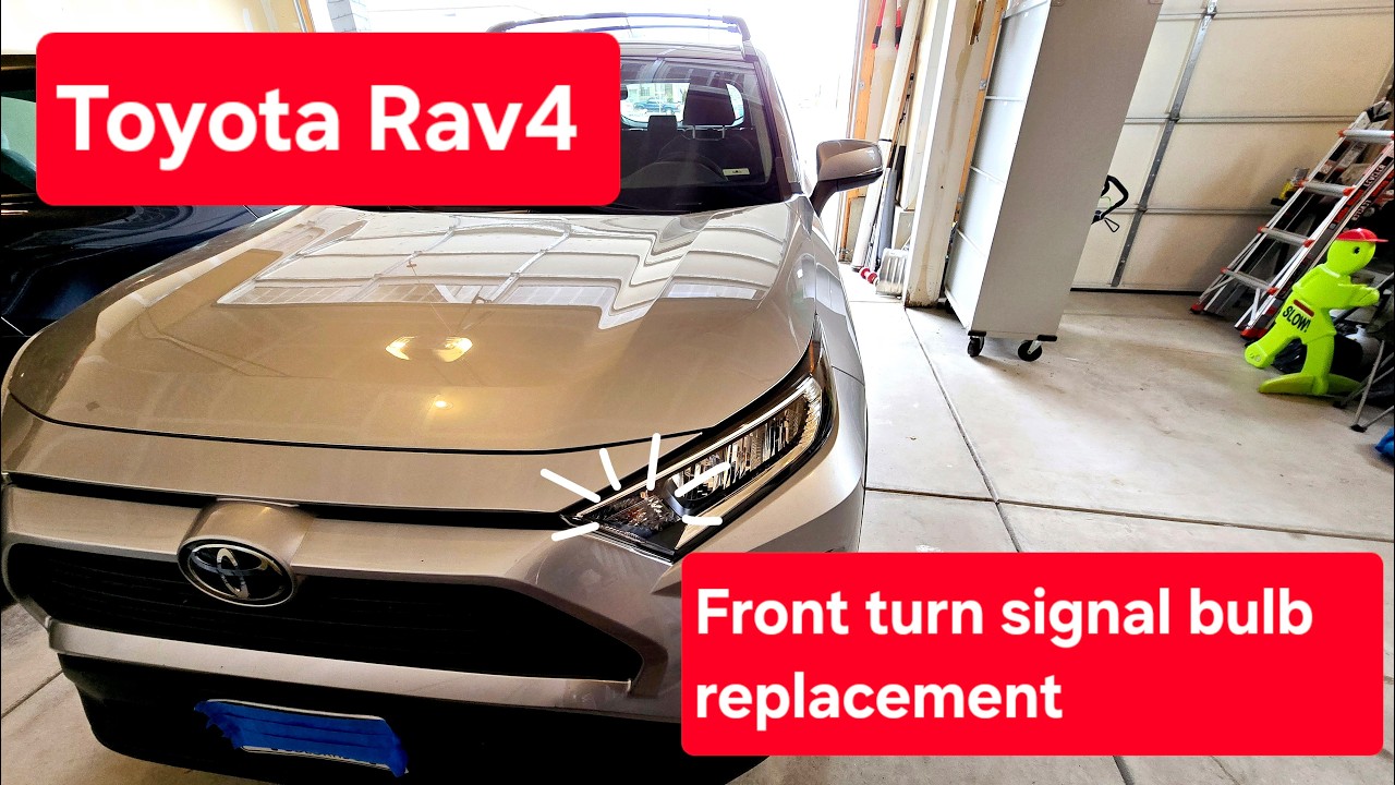How to replace front turn signal on a Toyota Rav4 2019 to 2022