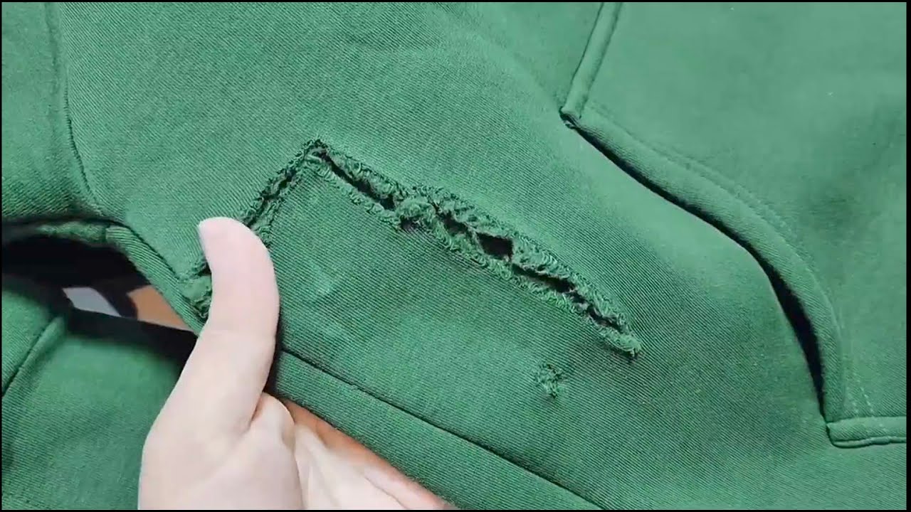 La technique parfaite pour réparer un trou compliqué dans vos vêtements (sans machine !)