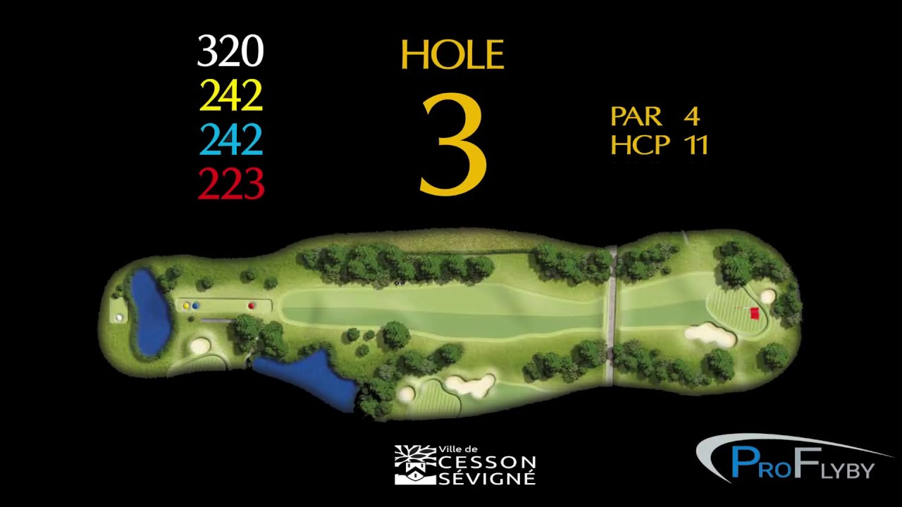 Golf de Cesson S&eacute;vign&eacute; Trou 3