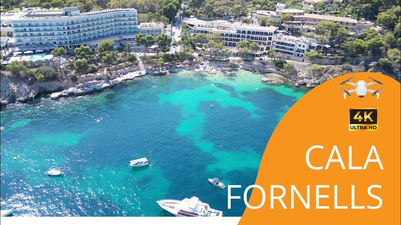 Paguera & Cala Fornells Mallorca Beach Buchten und Yachten Drohnen Video DJI Mavic Mini 3