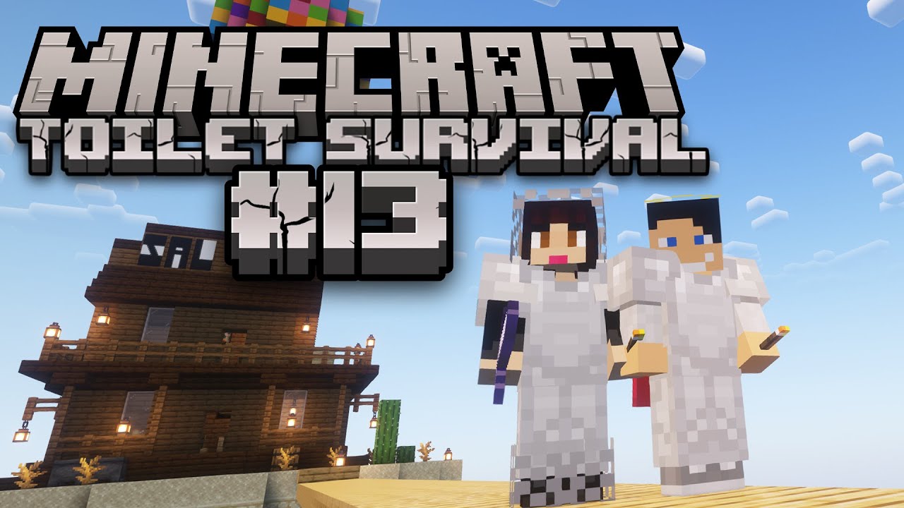 Dom z balonem! | 13 | Minecraft: Toilet Survival  |  @MagdalenaMariaMonika