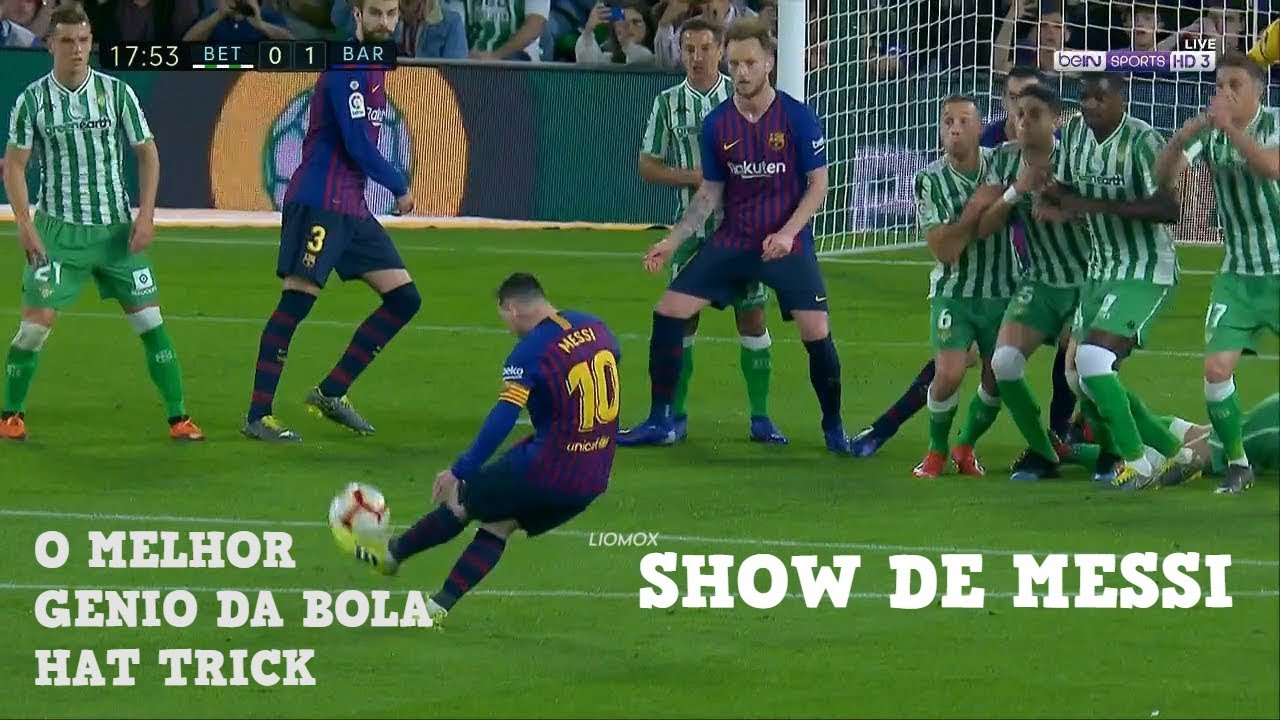 Betis 1x4 Barcelona - MESSI DEU SHOW-HAT TRICK