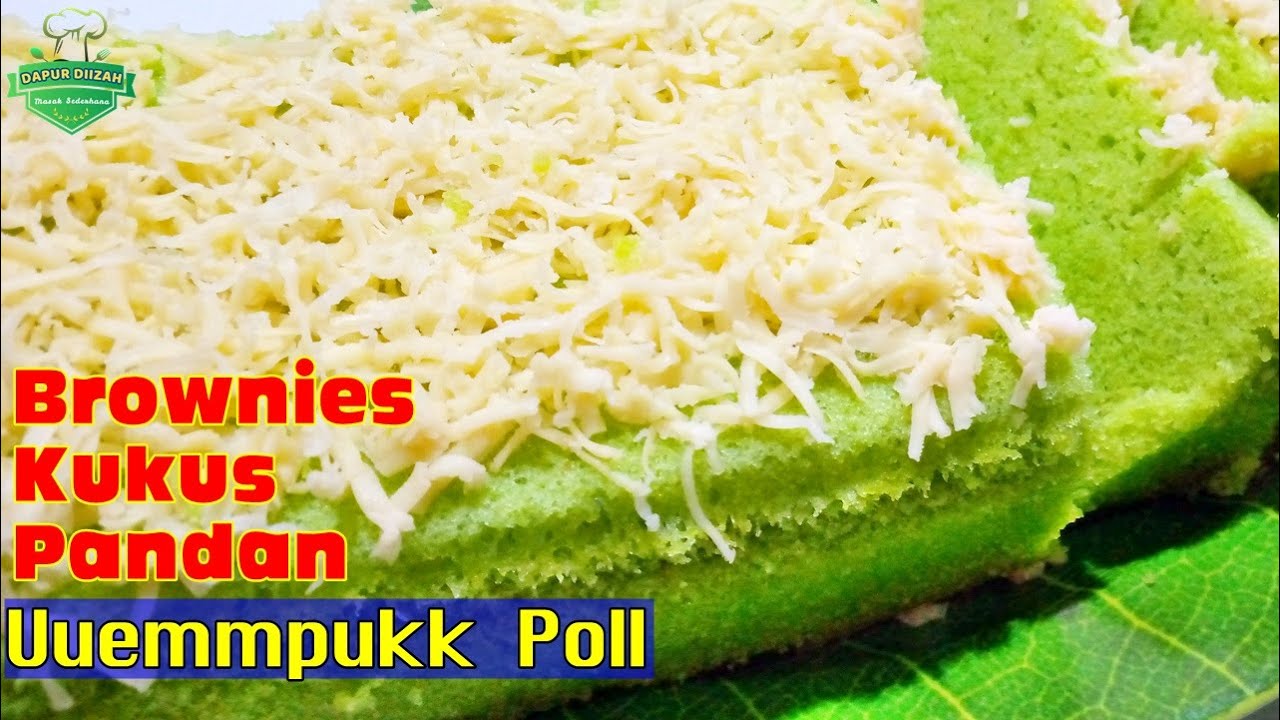 Brownies Kukus Pandan Sederhana