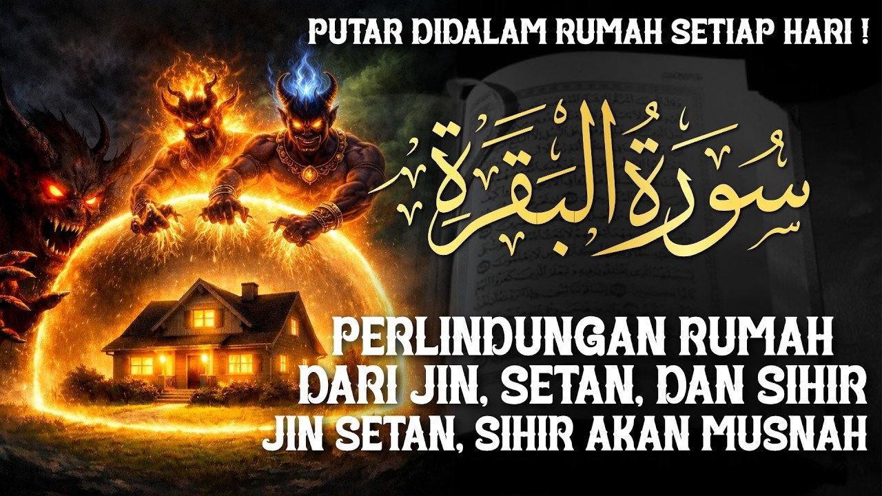 AL-BAQARAH FULL | PUTAR TIAP HARI ! MENGUSIR SETAN, JIN & SIHIR DIDALAM RUMAH DAN PAGAR DIRI !