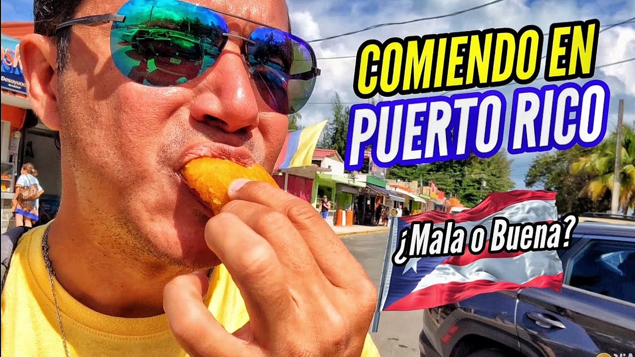 PRIMERA VEZ probando COMIDA CALLEJERA en Puerto Rico 🇵🇷🤔.