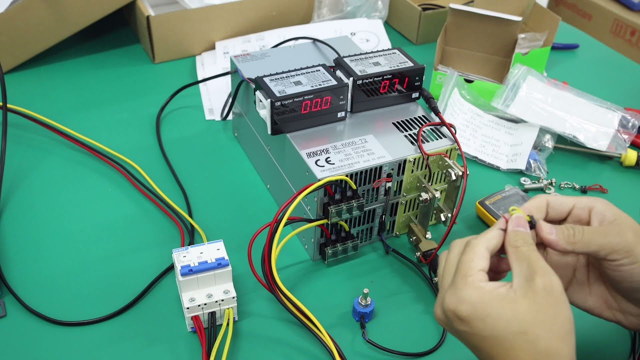 6000W 72V switching power supply installation video (3000W 72V+3000W 72V) N+1