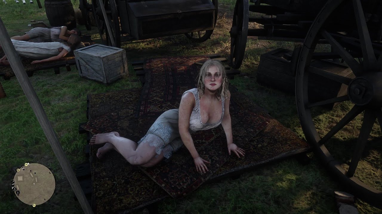 Karen&rsquo;s Cleavage Makes Arthur Totally Forget That He Was Antagonizing- Red Dead Redemption 2