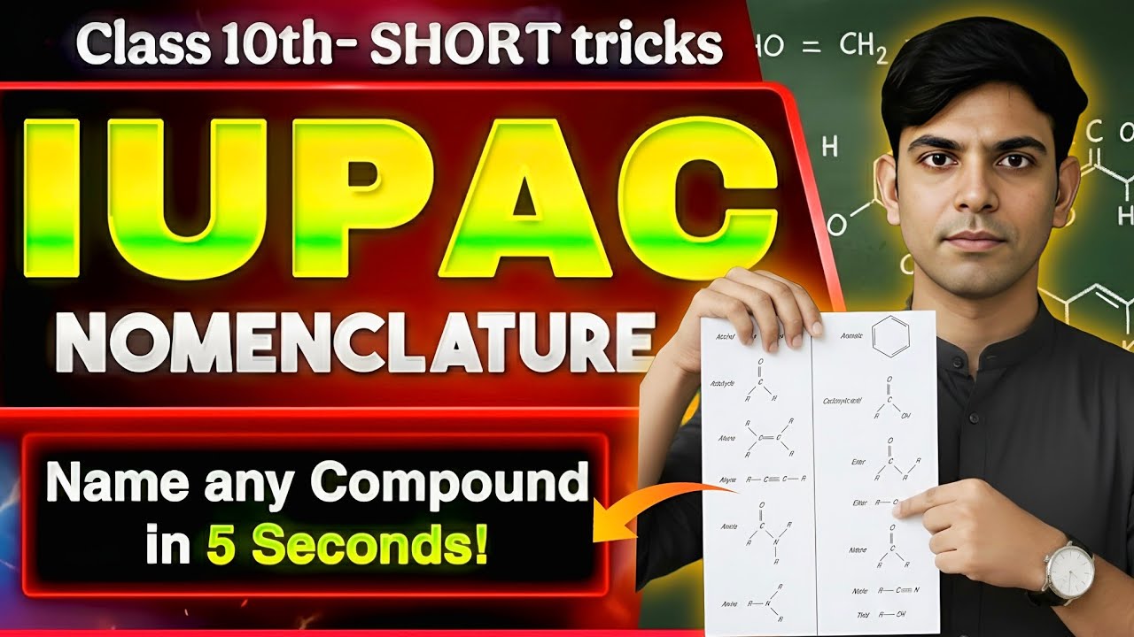 Master IUPAC Nomenclature in ONE Video | Best Short Tricks for Class 10