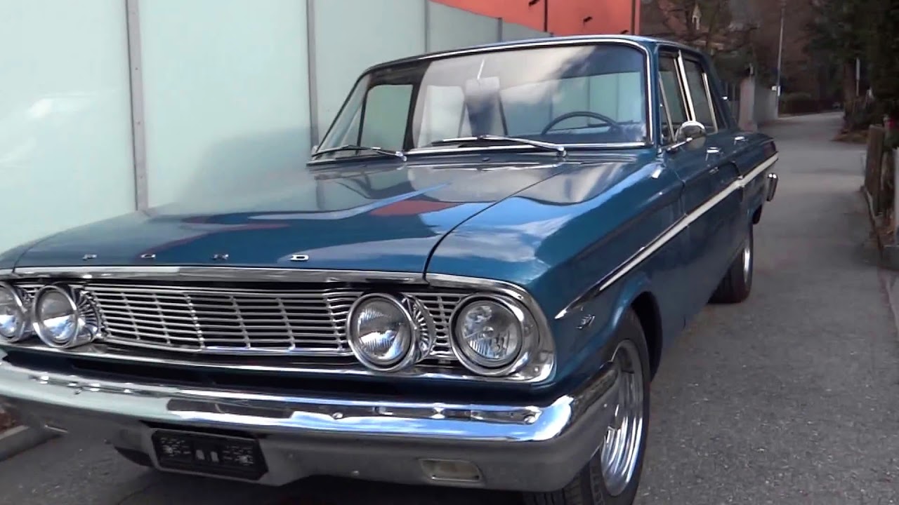 1964 FORD FAIRLANE 500 4-Door Sedan, 260 V8 Challenger, 3-speed column shift ,short all around look