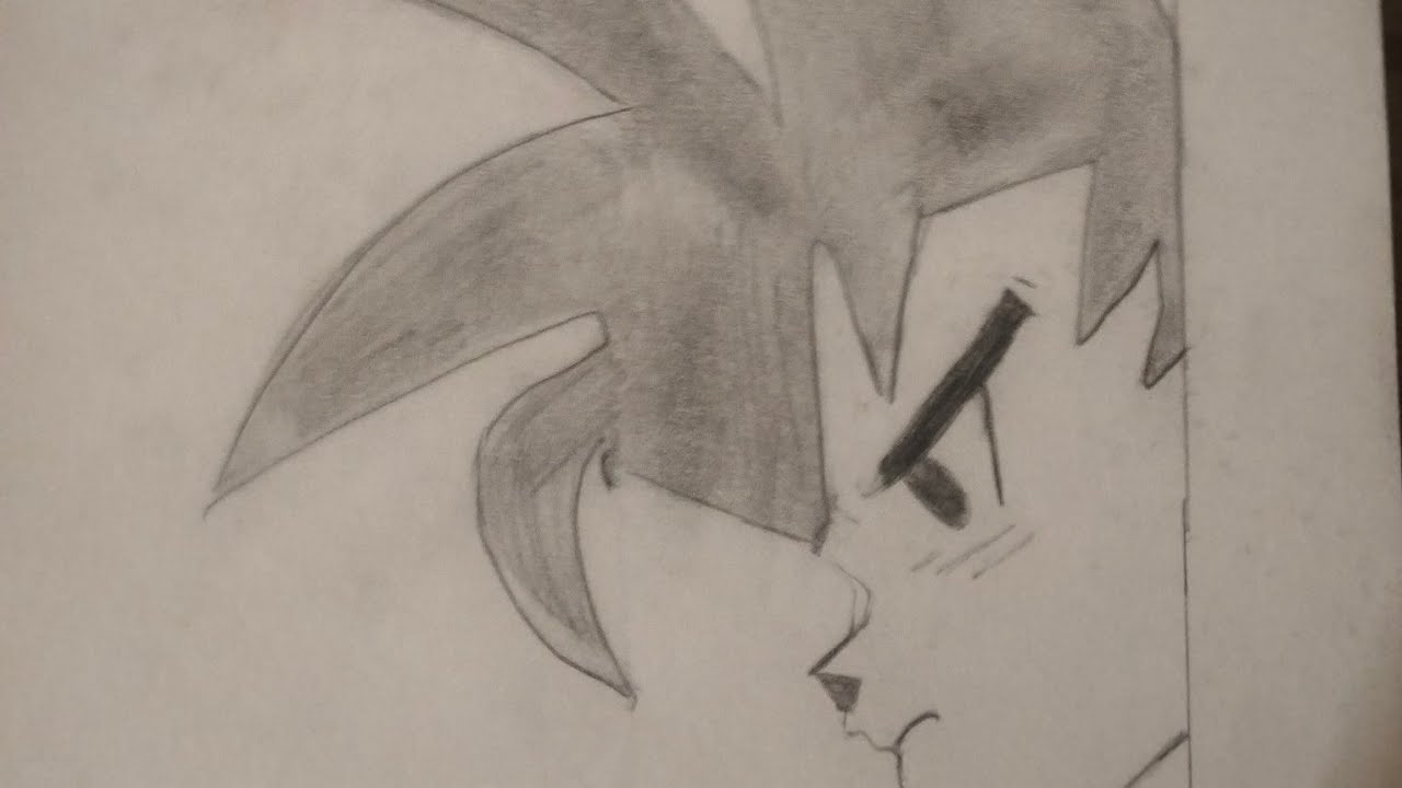 How to make a Goku sketch 
