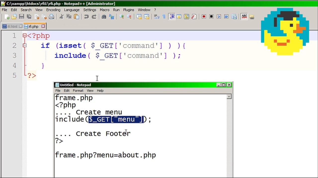 Introduction to LFI/RFI vulnerabilities and their mitigation - Local and Remote File Inclusion hack