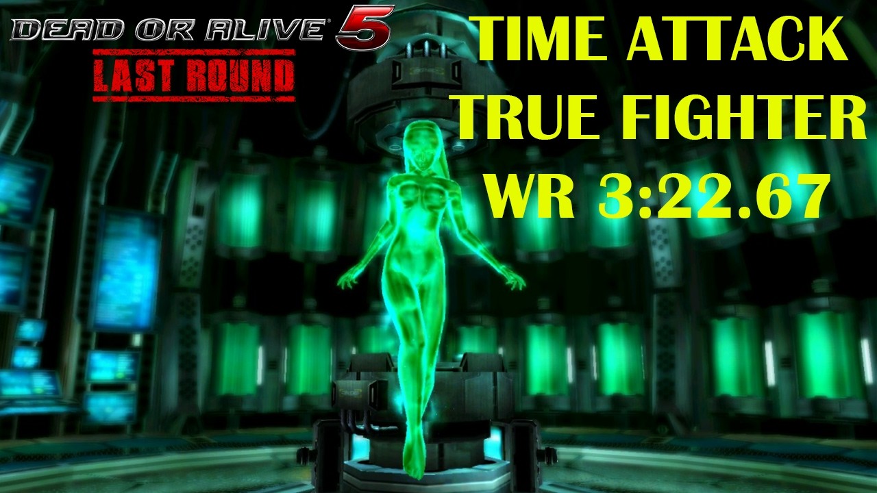 Dead or Alive 5 Last Round - Time Attack (True Fighter) World Record Speedrun - 3:22.67