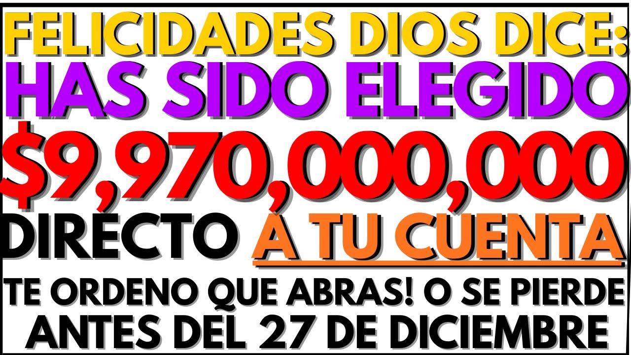 💰⚠️URGENTE: DIOS DICE QUE $9,970,000,000! TE SERÁN ENTREGADOS — NO CIERRES ESTE VIDEO 💰💸