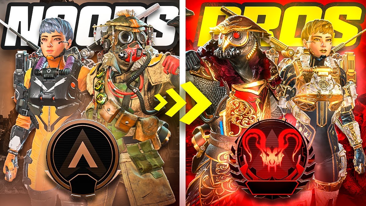 ¡ASI FUE COMO CONVERTÍ DOS NOVATOS en PROS en UNA RANKED! de APEX LEGENDS