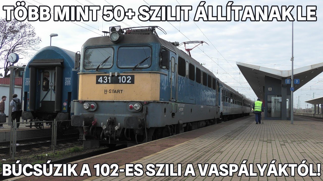 2025.12.06. Több mint 50 mozdony köszön el a közforgalomtól! Búcsúzik a 102-es szili a 101-es ről.
