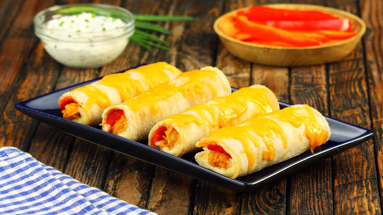 Cocina creativa y de buen gusto: rollos crujientes de pollo
