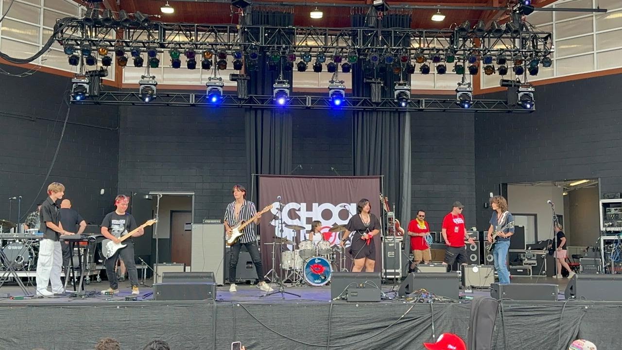 Playing "Black Sheep" Metric cover at the School of Rock Summer Fest Uline concert!