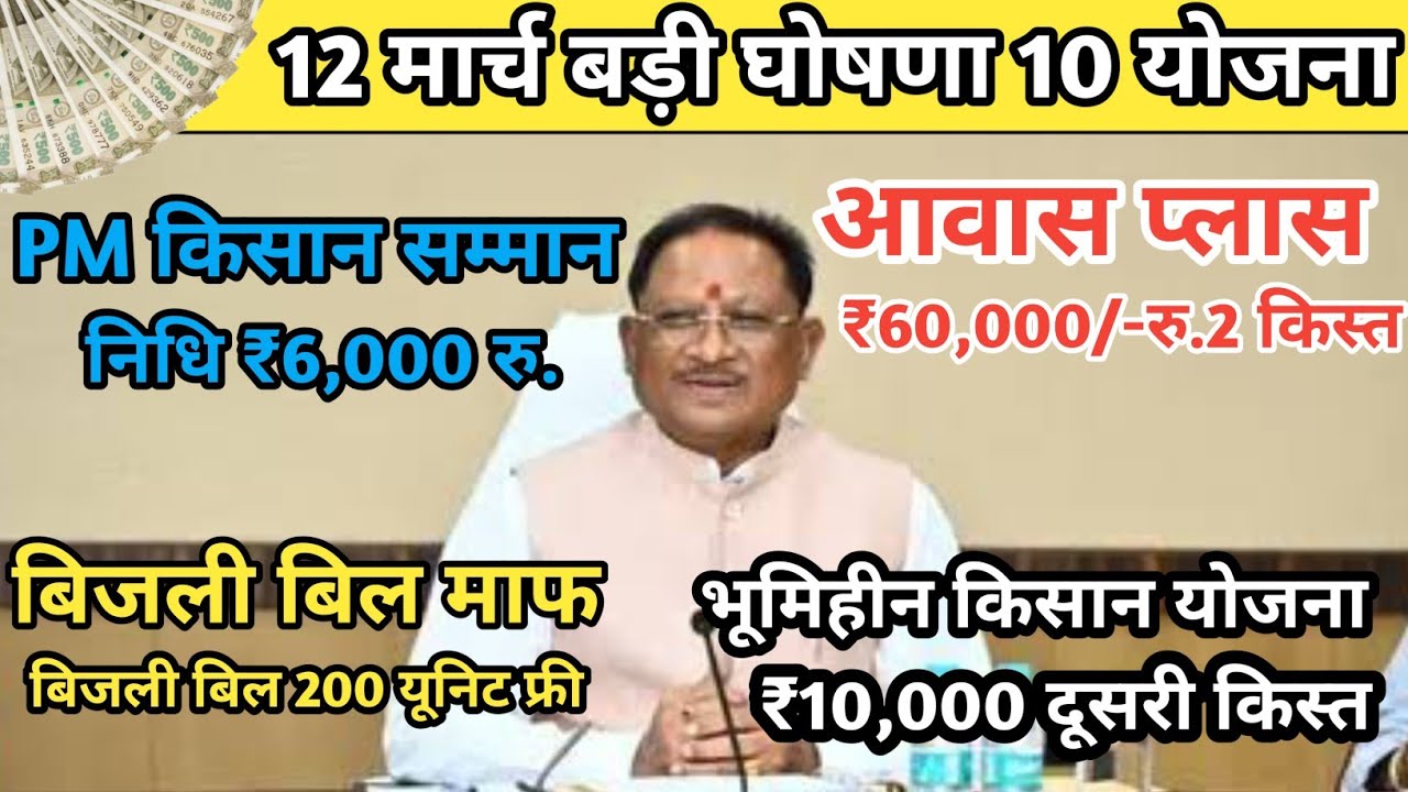 13 मार्च से 10 बड़ी तोहफा  || किसान सम्मान निधि || भूमिहीन योजना ₹10,000 #newupdate2.0n