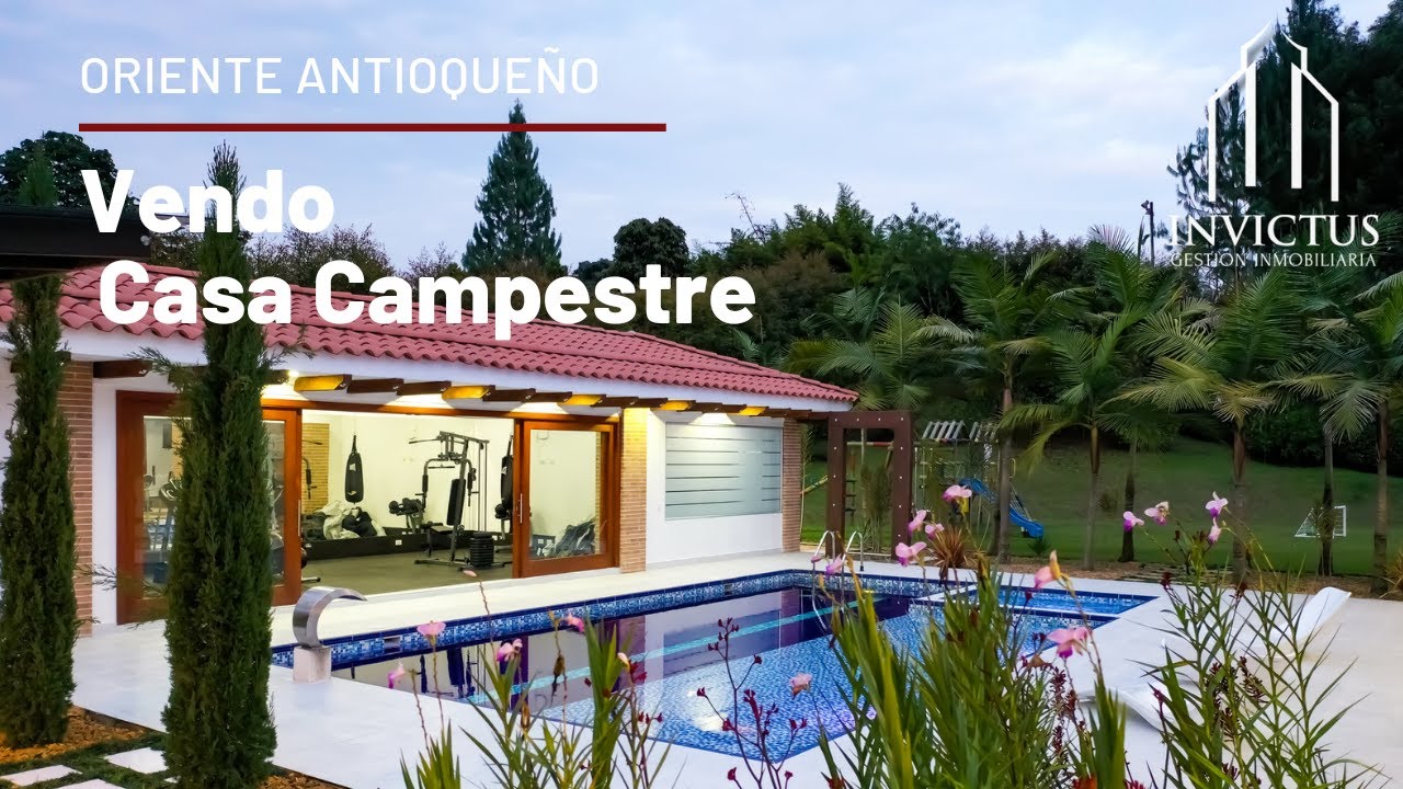EXCLUSIVA CASA CAMPESTRE VIA LLANOGRANDE LA CEJA EN VENTA (RECINTO QUIRAMA) Tel: 3123628302