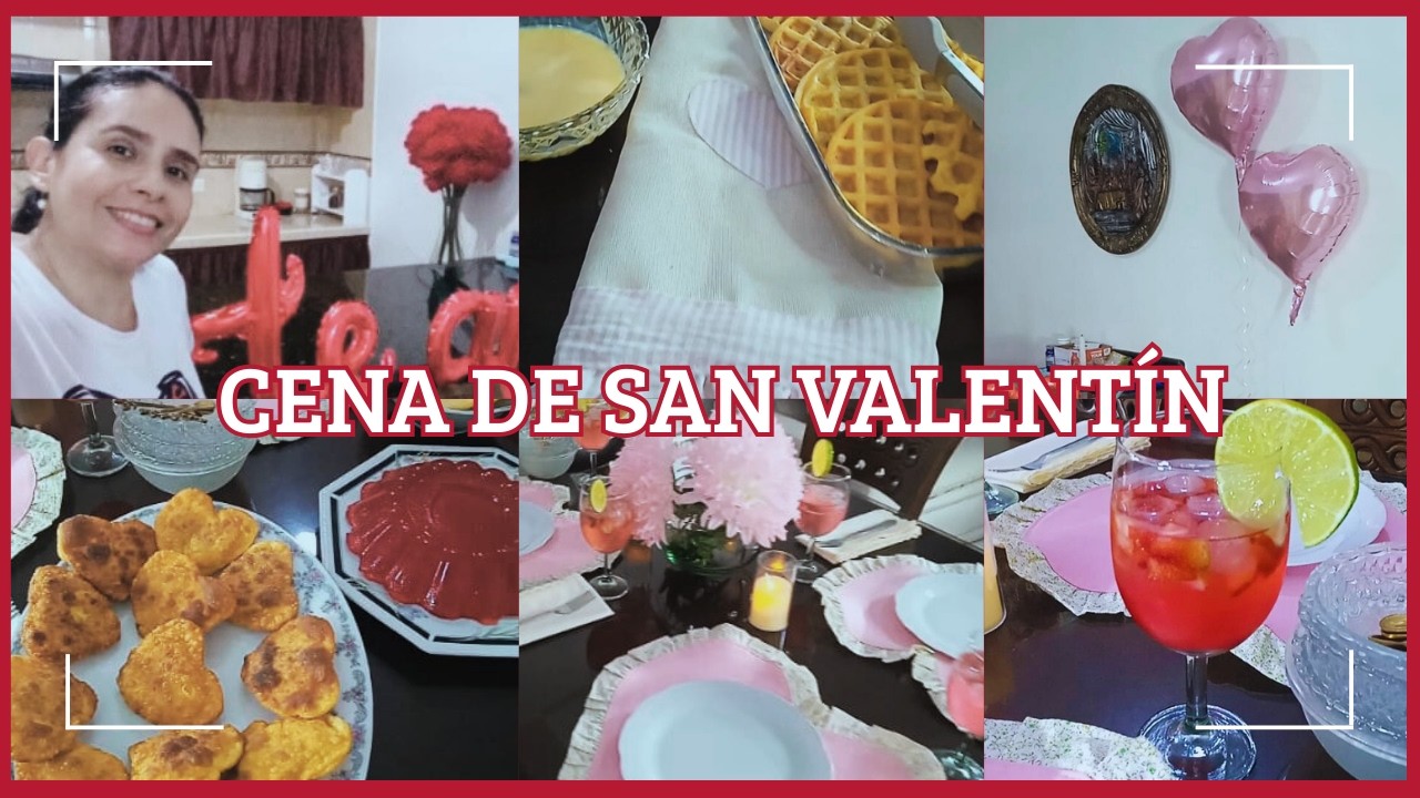 Hice cena de San Valentín ❤️ para mi familia 🥰 Estrenando delantal 