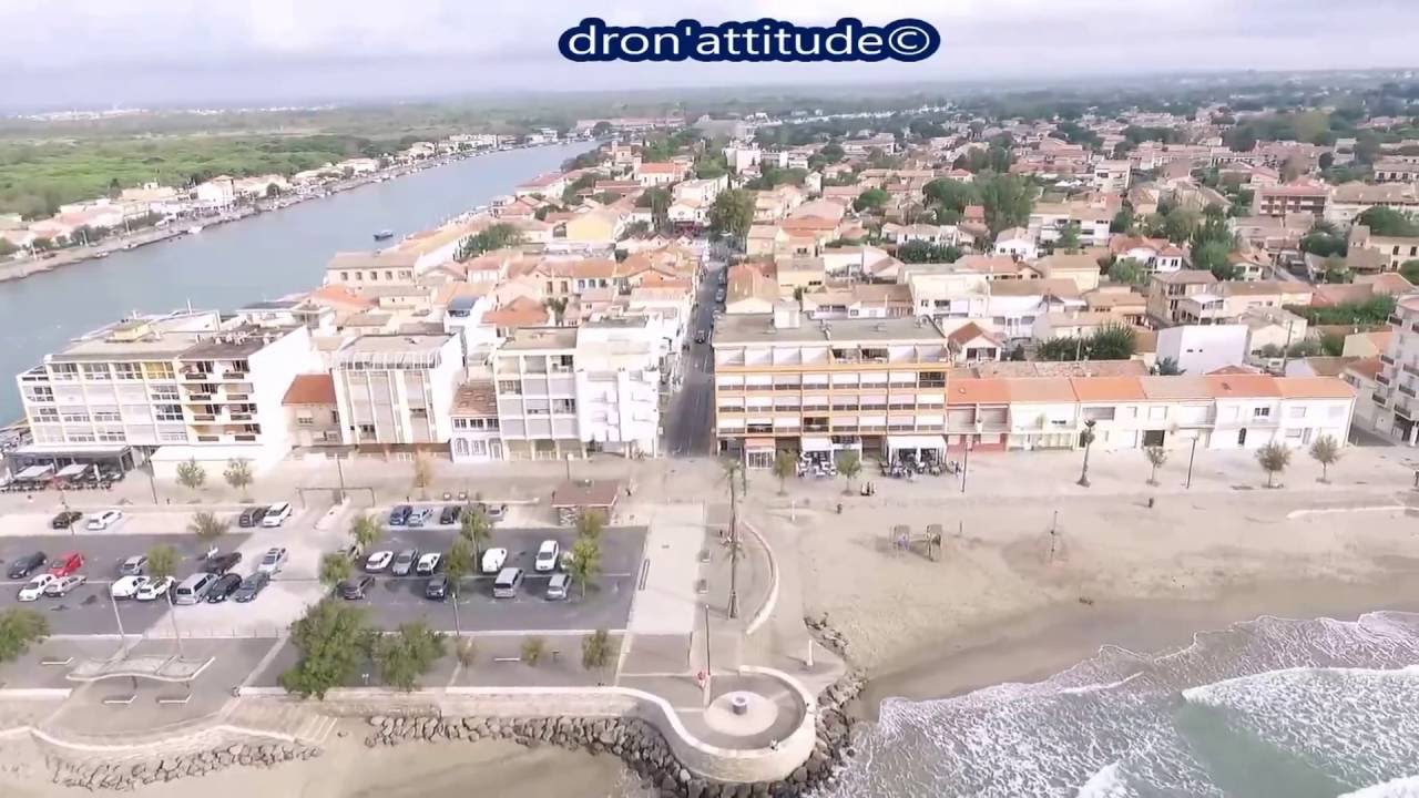 DRONE ATTITUDE 34 : Voici le Grau d Agde en vue aérienne avec un drone de septembre 2016 .