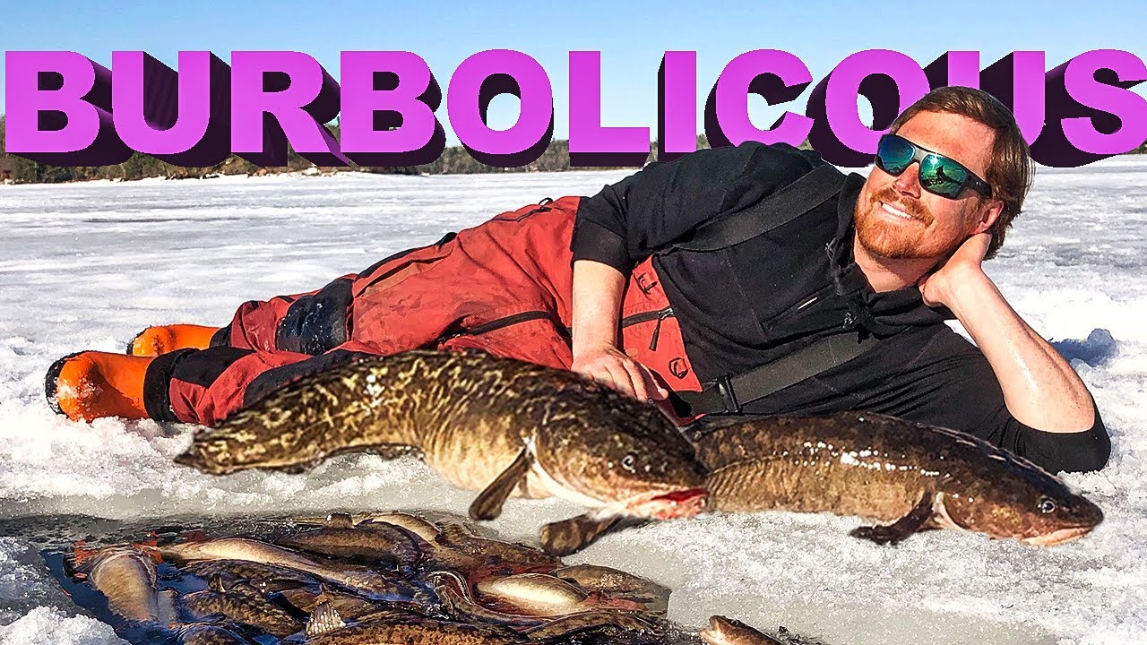 BURBOT Ice Fishing with Custom Ice Fishing Lures on Lake of the Woods (Homemade Tackle) (Pout)