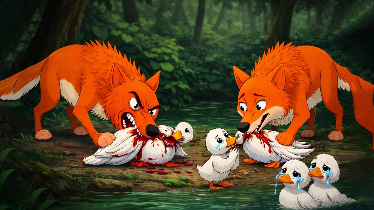 মা হাঁসের শেষ লড়াই | Bangla Cartoon Story | Ducklings vs Fox | বাংলা কার্টুন | লেজকাটা শিয়াল