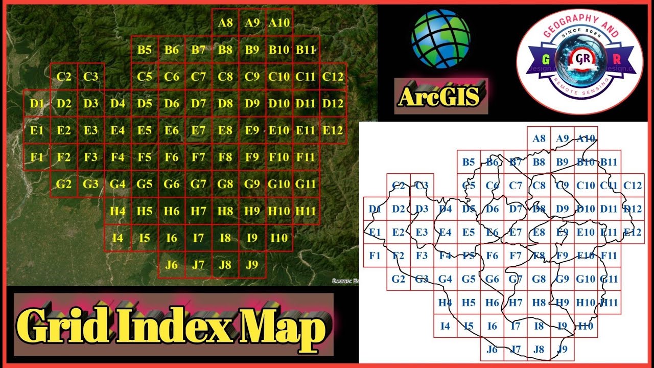 Create Grid Index Map in ArcGIS |Grid Index Features 🗺️ |