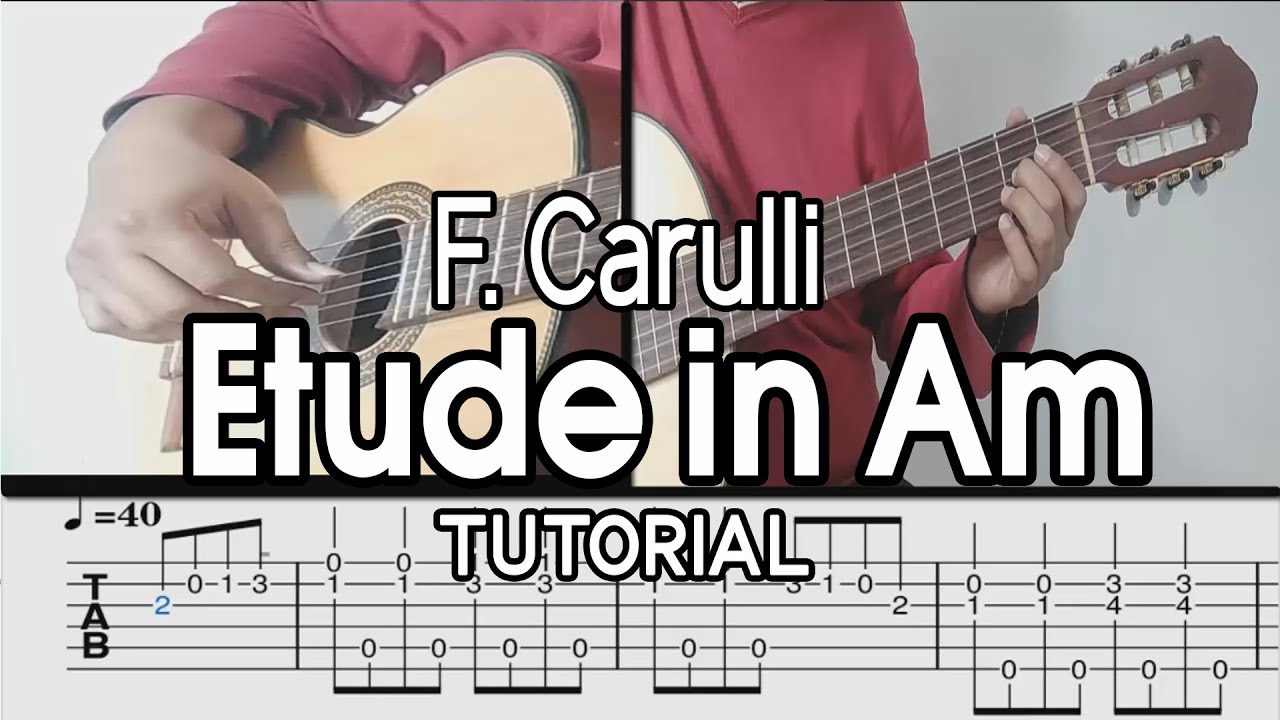 Carulli - Etude in Am (Tutorial)