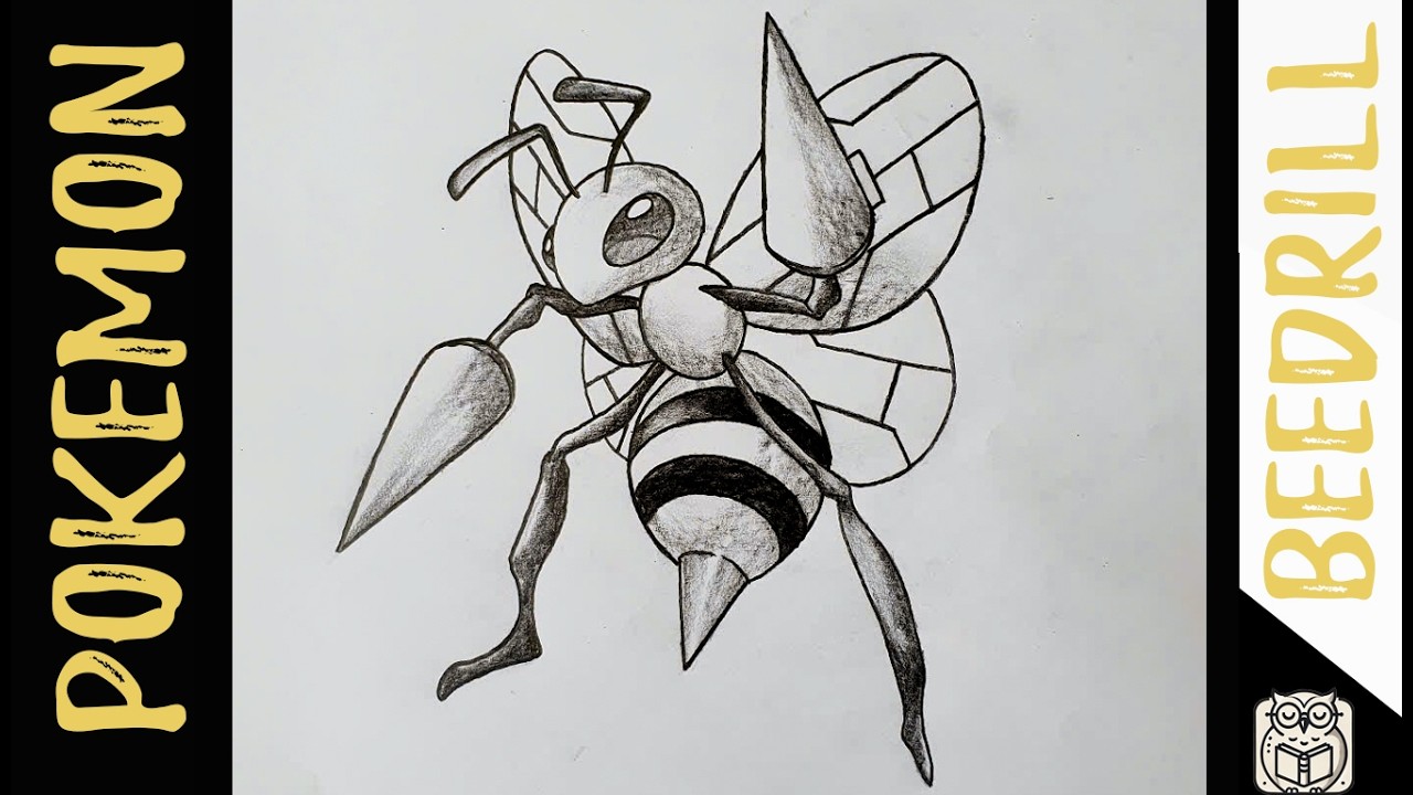 How to draw Beedrill Pokemon | Pokemon pencil drawing art tutorial