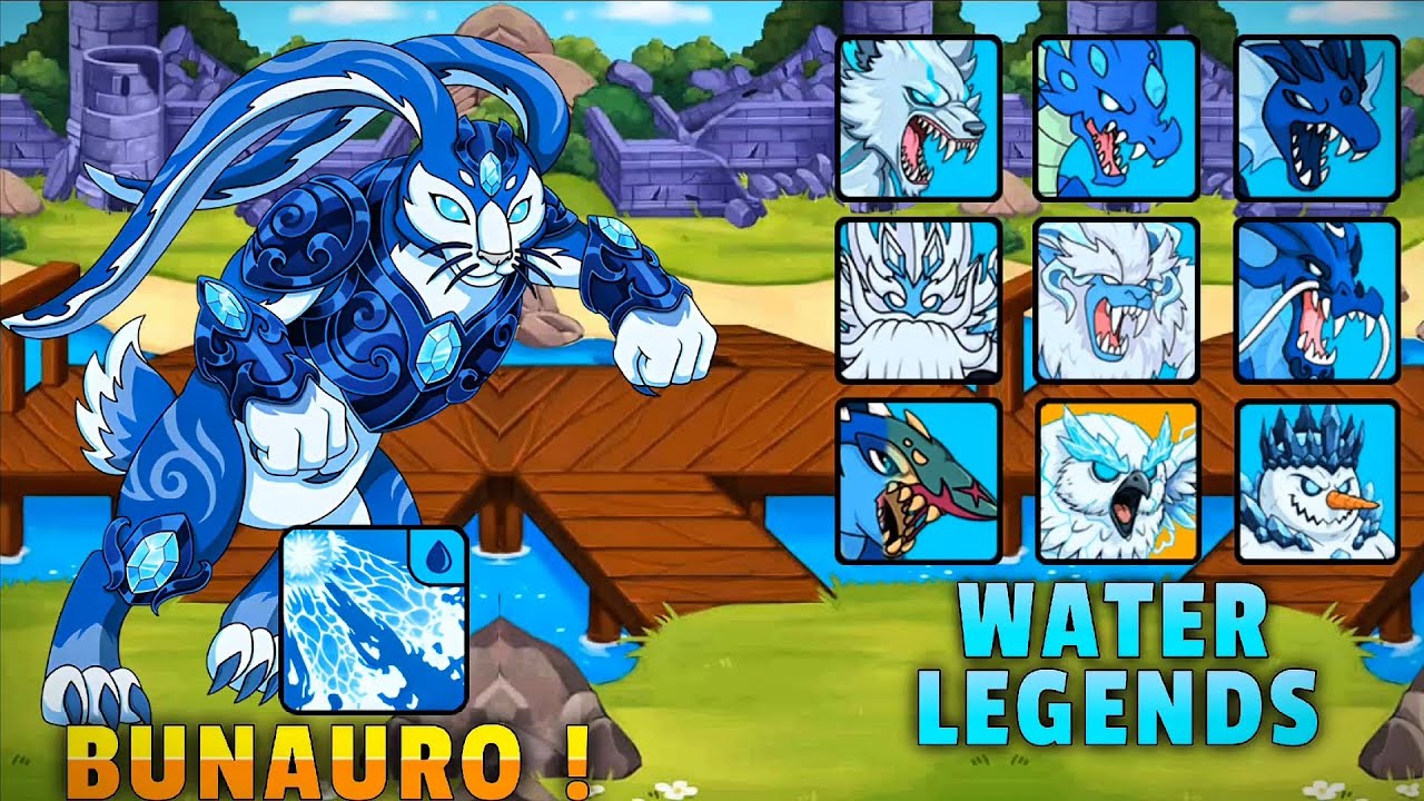 New Dynamon Bunauro vs All Water Legends In Dynamons World🔥☠️ || 