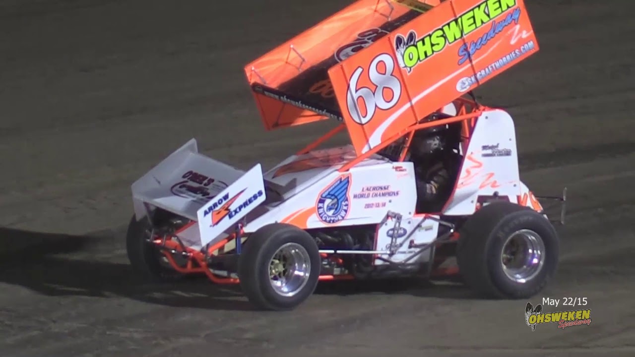 GM 602 Crate Sprintcar  A-Main  May 22/15  FLASHBACK The Big O Speedway