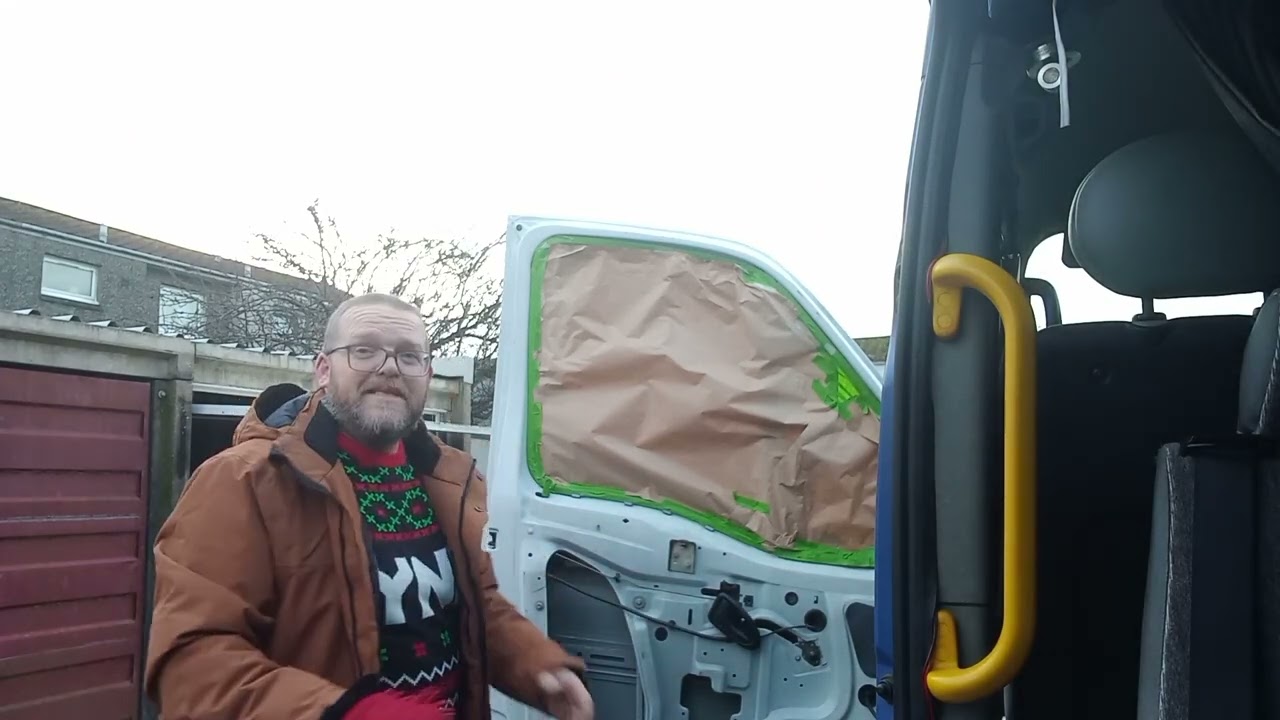 Painting van door