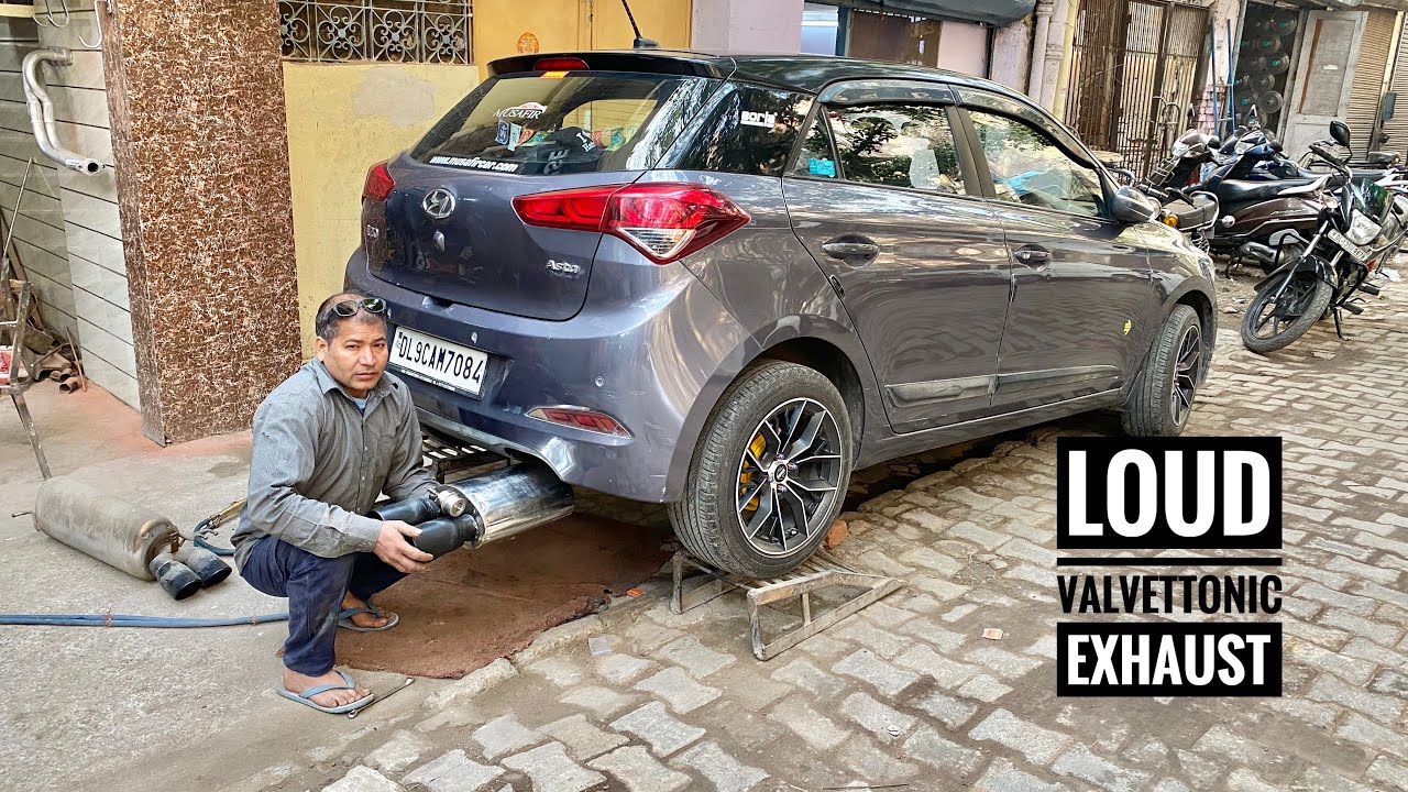 My i20 Getting Loud Valvetronic Exhaust Installed | Exhaust For Hyundai I20 | Musafir's Modified I20