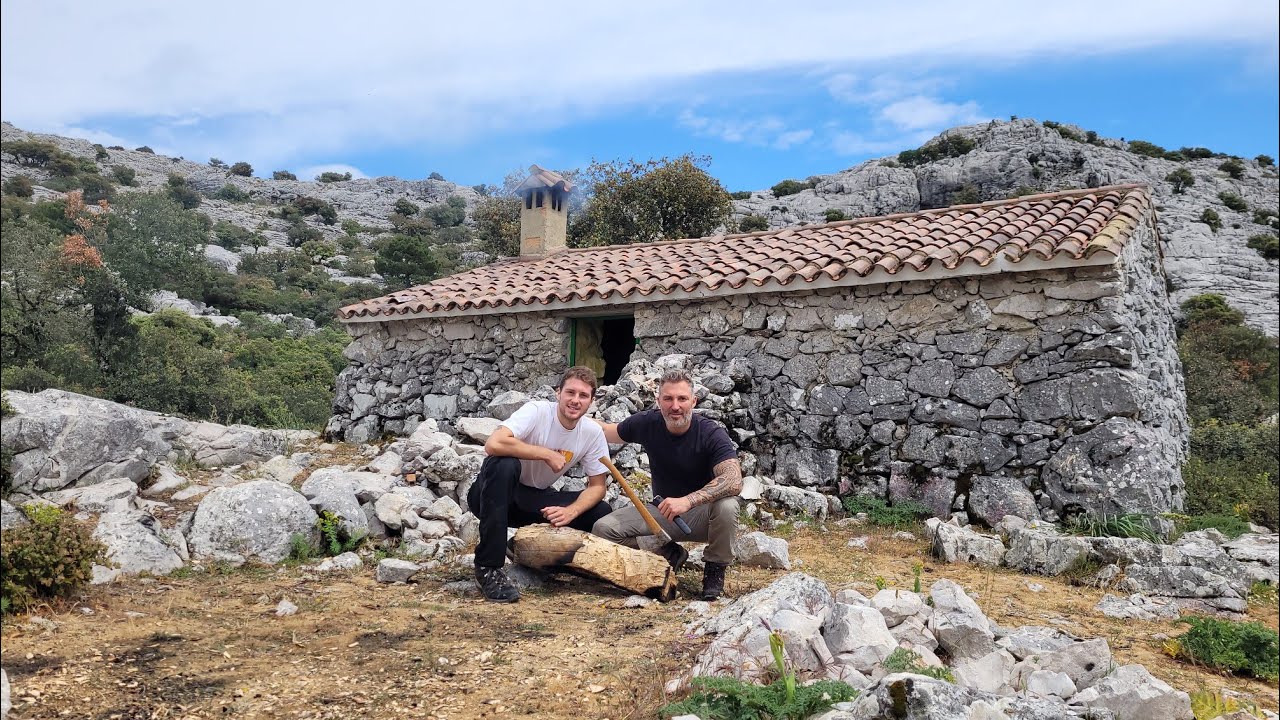 BUSHCRAFT DAY,REFUGIO A MAS DE 1300 METROS🏔,LLUVIA FUERTE🌧,COCINA AL FUEGO🫕🥩🔥,MONTAÑA ANDALUZA🌲